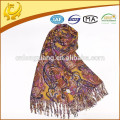 Color brillante y fábrica de gran grosor pashmina chales lana